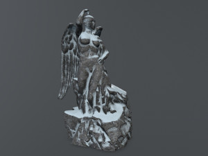 angel statue Model 3D