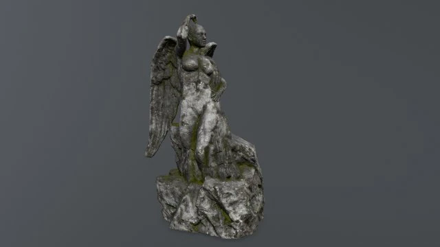 angel statue 3D Model .c4d .max .obj .3ds .fbx .stl .blend 