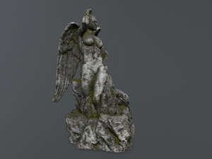 angel statue 3D 模型