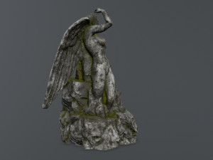 angel statue 3D 模型