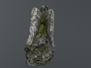 angel statue 3D 模型