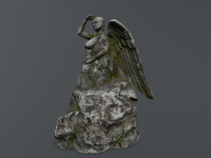 angel statue 3D 模型