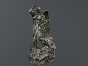 angel statue 3D 模型