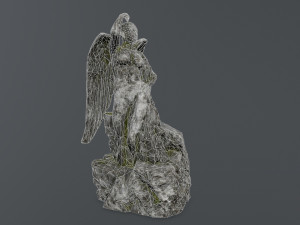 angel statue 3D 模型