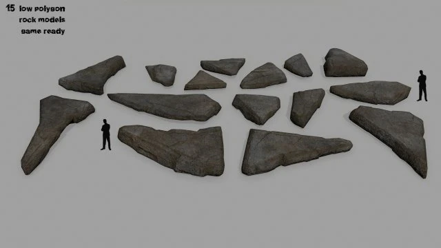 rocks 3D Model .c4d .max .obj .3ds .fbx .stl .blend 