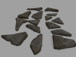 rocks 3D मॉडल