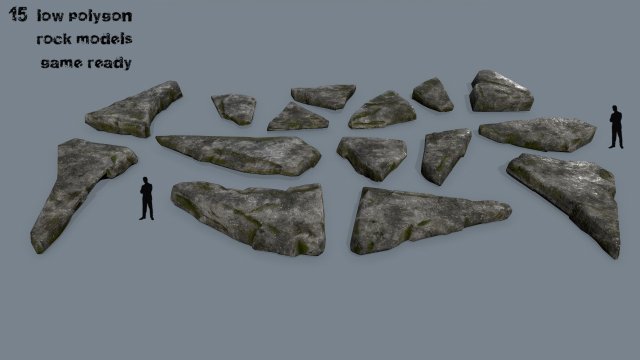 rocks 3D मॉडल .c4d .max .obj .3ds .fbx .stl .blend 