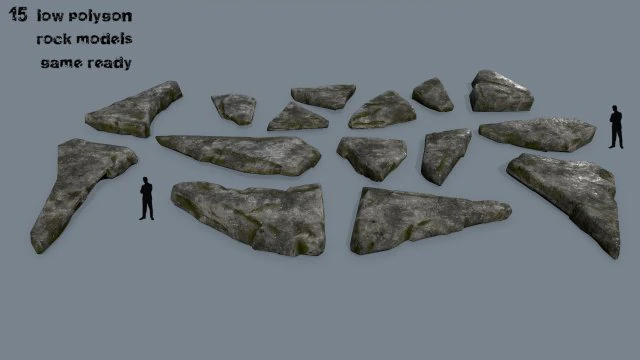 rocks 3D Model .c4d .max .obj .3ds .fbx .stl .blend