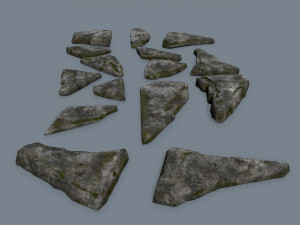 rocks 3D मॉडल