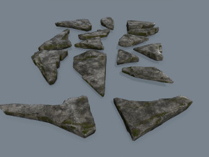 rocks 3D मॉडल