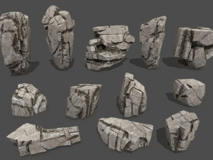 rocks 3D मॉडल