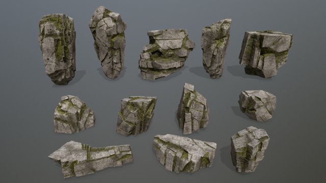 rocks Modelo 3D .c4d .max .obj .3ds .fbx .stl .blend 