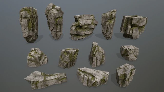 rocks 3D Model .c4d .max .obj .3ds .fbx .stl .blend