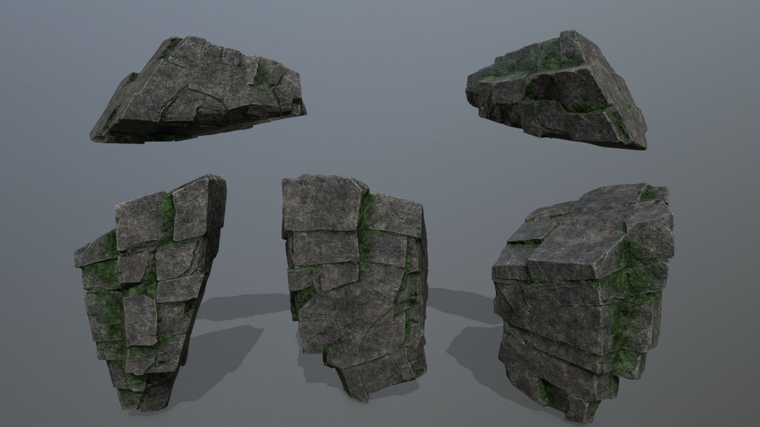 Rock 3d model. Rock 3. Handpaintedsimple Rocks 3d.