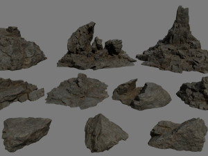 rocks 3D 模型