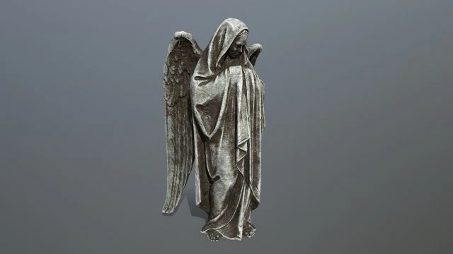 angel statue 3D Model .c4d .max .obj .3ds .fbx .stl .blend 