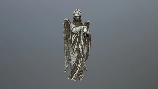 angel statue 3D Model .c4d .max .obj .3ds .fbx .stl .blend 