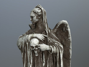 angel statue 3D मॉडल