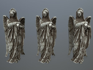 angel statue 3D मॉडल