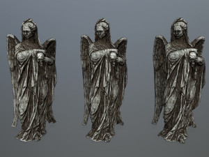 angel statue 3D मॉडल