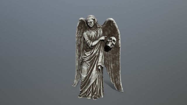 angel statue Model 3D .c4d .max .obj .3ds .fbx .stl .blend