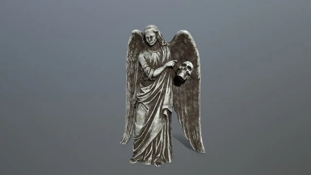 angel statue 3D Model .c4d .max .obj .3ds .fbx .stl .blend 