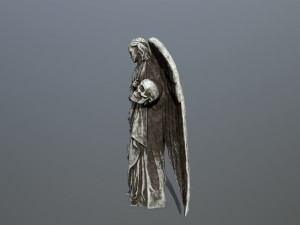 angel statue Model 3D