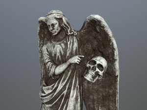 angel statue Model 3D