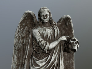 angel statue Model 3D