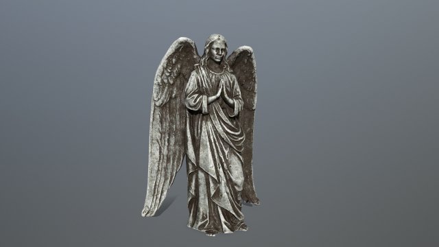 angel statue 3D Модель .c4d .max .obj .3ds .fbx .stl .blend