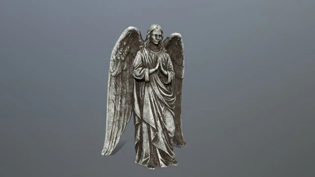 angel statue 3D Model .c4d .max .obj .3ds .fbx .stl .blend