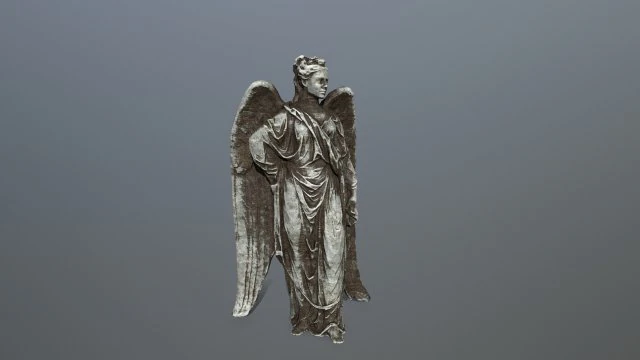 angel statue 3D Model .c4d .max .obj .3ds .fbx .stl .blend 