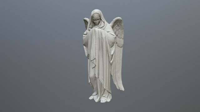 angel statue 3D Print Model .c4d .max .obj .3ds .fbx .stl .blend 