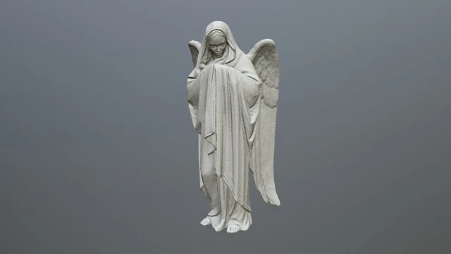 angel statue 3D Print Model .c4d .max .obj .3ds .fbx .stl .blend