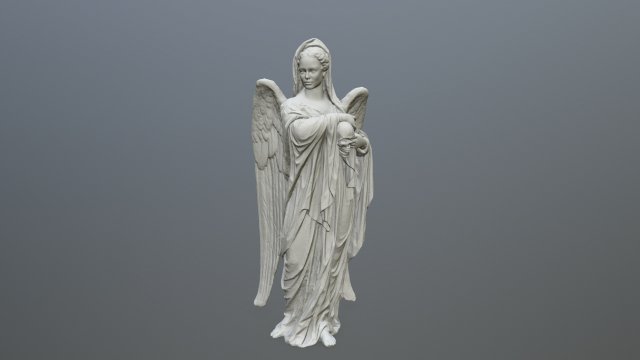 angel statue 3D प्रिंट मॉडल .c4d .max .obj .3ds .fbx .stl .blend 