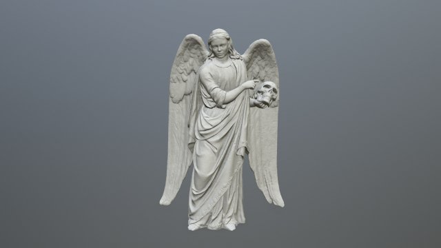 angel statue 3D 프린트 모델 .c4d .max .obj .3ds .fbx .stl .blend 