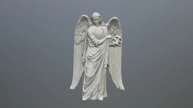 angel statue 3D Print Model .c4d .max .obj .3ds .fbx .stl .blend 