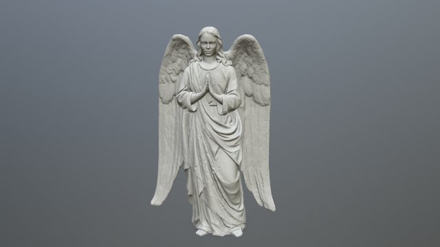 angel statue 3D प्रिंट मॉडल .c4d .max .obj .3ds .fbx .stl .blend 