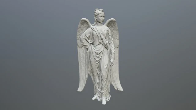 angel statue 3D Print Model .c4d .max .obj .3ds .fbx .stl .blend 
