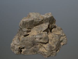 desert rock set Modèle 3D