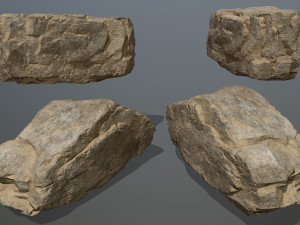desert rock set Modèle 3D