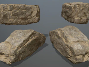 desert rock set 3D Model