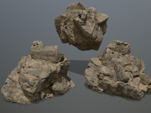 desert rock set Modèle 3D