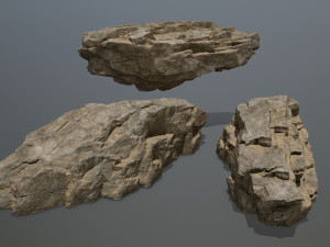 desert rock set Modèle 3D