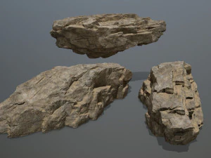 desert rock set 3D Model