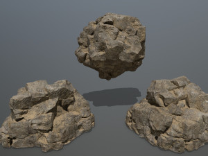 desert rock set Modèle 3D