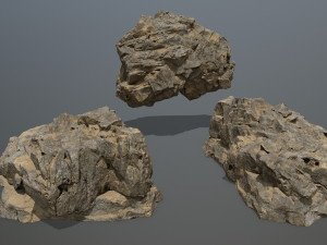 desert rock set Modèle 3D