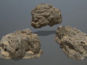 desert rock set 3D Model