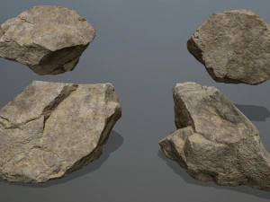 desert rock set 3D Model