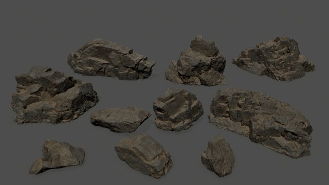 rocks Modèle 3D .c4d .max .obj .3ds .fbx .stl .blend 